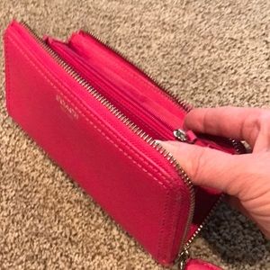 Hot pink coach wallet